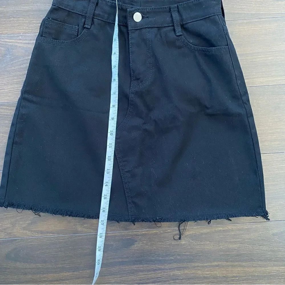 BLACK JEAN SKIRT - Picture 8 of 9